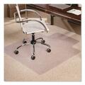 Es Robbins Chair Mat 45"x53", Traditional Lip Shape, Clear, for Carpet 128173